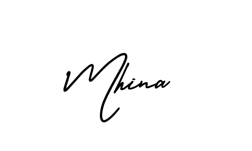 Check out images of Autograph of Mhina name. Actor Mhina Signature Style. AmerikaSignatureDemo-Regular is a professional sign style online. Mhina signature style 3 images and pictures png