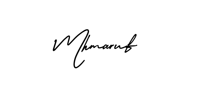 Design your own signature with our free online signature maker. With this signature software, you can create a handwritten (AmerikaSignatureDemo-Regular) signature for name Mhmaruf. Mhmaruf signature style 3 images and pictures png