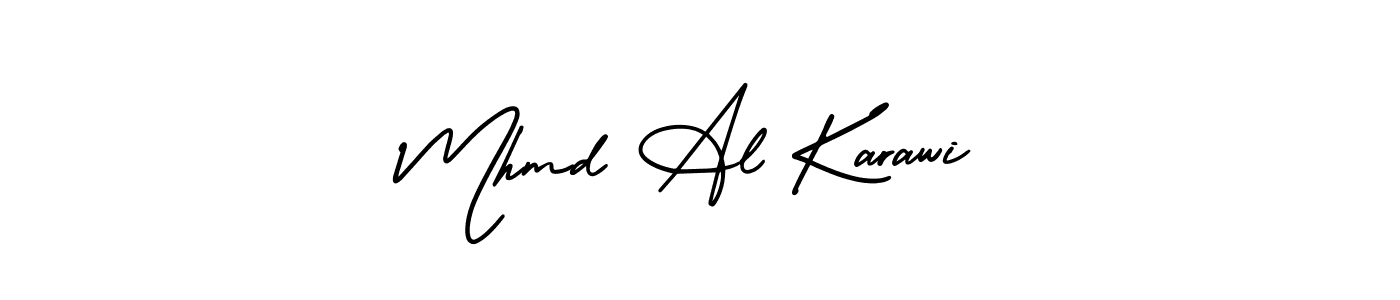 Also You can easily find your signature by using the search form. We will create Mhmd Al Karawi name handwritten signature images for you free of cost using AmerikaSignatureDemo-Regular sign style. Mhmd Al Karawi signature style 3 images and pictures png