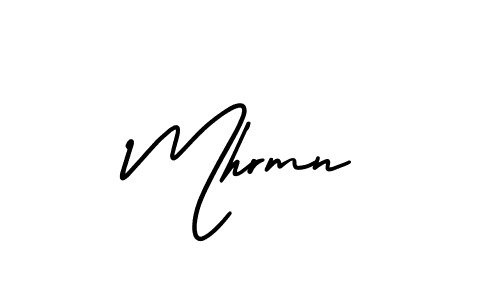 Mhrmn stylish signature style. Best Handwritten Sign (AmerikaSignatureDemo-Regular) for my name. Handwritten Signature Collection Ideas for my name Mhrmn. Mhrmn signature style 3 images and pictures png