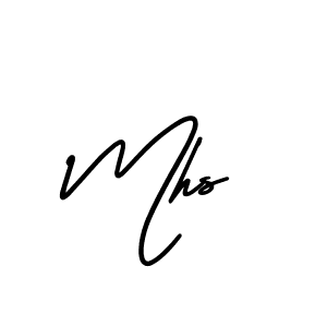 How to Draw Mhs signature style? AmerikaSignatureDemo-Regular is a latest design signature styles for name Mhs. Mhs signature style 3 images and pictures png