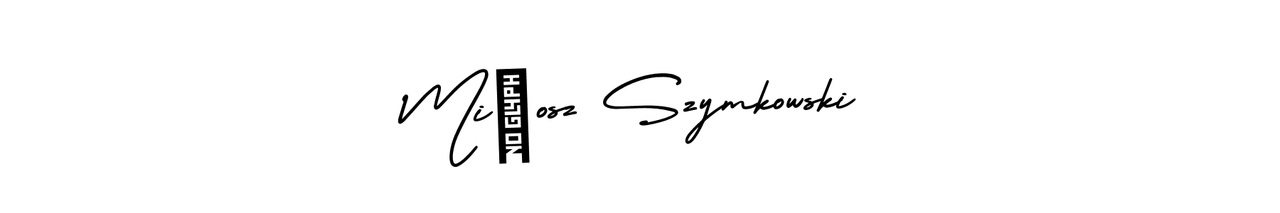 Similarly AmerikaSignatureDemo-Regular is the best handwritten signature design. Signature creator online .You can use it as an online autograph creator for name Miłosz Szymkowski. Miłosz Szymkowski signature style 3 images and pictures png