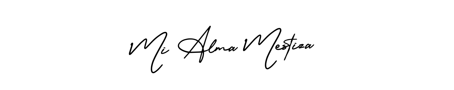 You can use this online signature creator to create a handwritten signature for the name Mi Alma Mestiza. This is the best online autograph maker. Mi Alma Mestiza signature style 3 images and pictures png