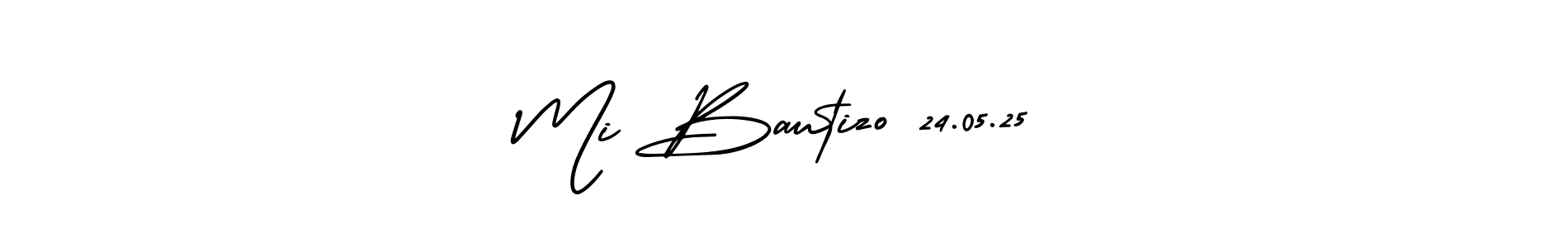 The best way (AmerikaSignatureDemo-Regular) to make a short signature is to pick only two or three words in your name. The name Mi Bautizo 24.05.25 include a total of six letters. For converting this name. Mi Bautizo 24.05.25 signature style 3 images and pictures png