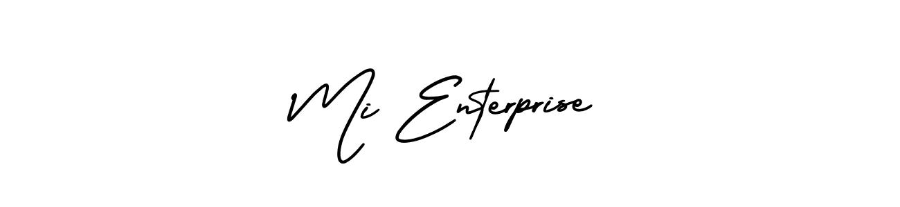 How to make Mi Enterprise signature? AmerikaSignatureDemo-Regular is a professional autograph style. Create handwritten signature for Mi Enterprise name. Mi Enterprise signature style 3 images and pictures png