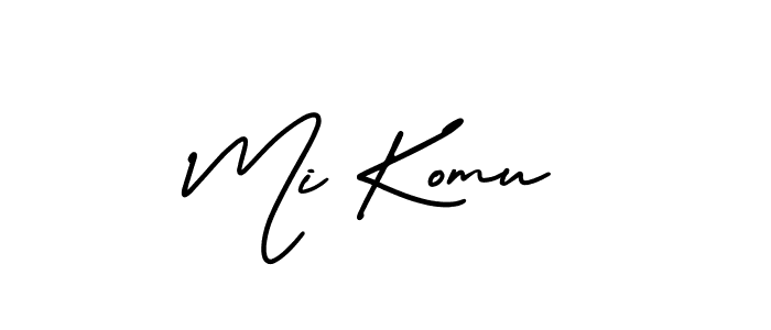 How to Draw Mi Komu signature style? AmerikaSignatureDemo-Regular is a latest design signature styles for name Mi Komu. Mi Komu signature style 3 images and pictures png
