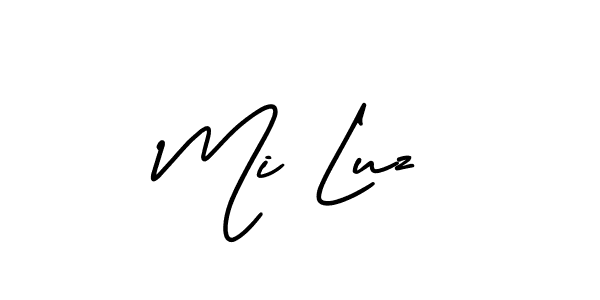 Design your own signature with our free online signature maker. With this signature software, you can create a handwritten (AmerikaSignatureDemo-Regular) signature for name Mi Luz. Mi Luz signature style 3 images and pictures png