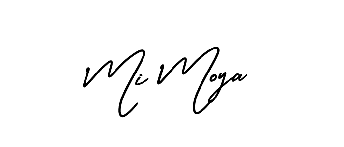 if you are searching for the best signature style for your name Mi Moya. so please give up your signature search. here we have designed multiple signature styles  using AmerikaSignatureDemo-Regular. Mi Moya signature style 3 images and pictures png