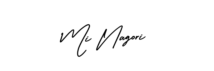 Best and Professional Signature Style for Mi Nagori. AmerikaSignatureDemo-Regular Best Signature Style Collection. Mi Nagori signature style 3 images and pictures png