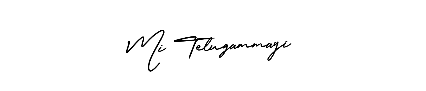 Create a beautiful signature design for name Mi Telugammayi. With this signature (AmerikaSignatureDemo-Regular) fonts, you can make a handwritten signature for free. Mi Telugammayi signature style 3 images and pictures png