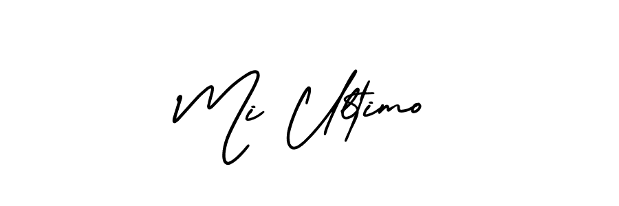 It looks lik you need a new signature style for name Mi Ultimo. Design unique handwritten (AmerikaSignatureDemo-Regular) signature with our free signature maker in just a few clicks. Mi Ultimo signature style 3 images and pictures png