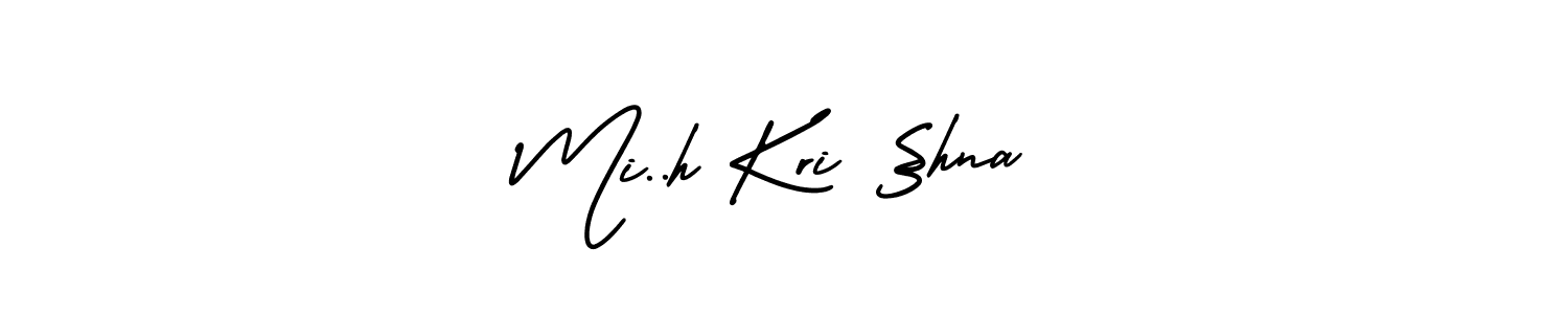 Use a signature maker to create a handwritten signature online. With this signature software, you can design (AmerikaSignatureDemo-Regular) your own signature for name Mi..h Kri §hna. Mi..h Kri §hna signature style 3 images and pictures png