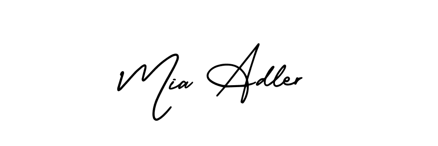 Make a beautiful signature design for name Mia Adler. With this signature (AmerikaSignatureDemo-Regular) style, you can create a handwritten signature for free. Mia Adler signature style 3 images and pictures png