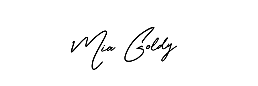 This is the best signature style for the Mia Goldy name. Also you like these signature font (AmerikaSignatureDemo-Regular). Mix name signature. Mia Goldy signature style 3 images and pictures png