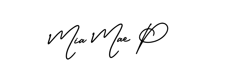 Make a beautiful signature design for name Mia Mae P. Use this online signature maker to create a handwritten signature for free. Mia Mae P signature style 3 images and pictures png