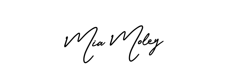 Also You can easily find your signature by using the search form. We will create Mia Moley name handwritten signature images for you free of cost using AmerikaSignatureDemo-Regular sign style. Mia Moley signature style 3 images and pictures png