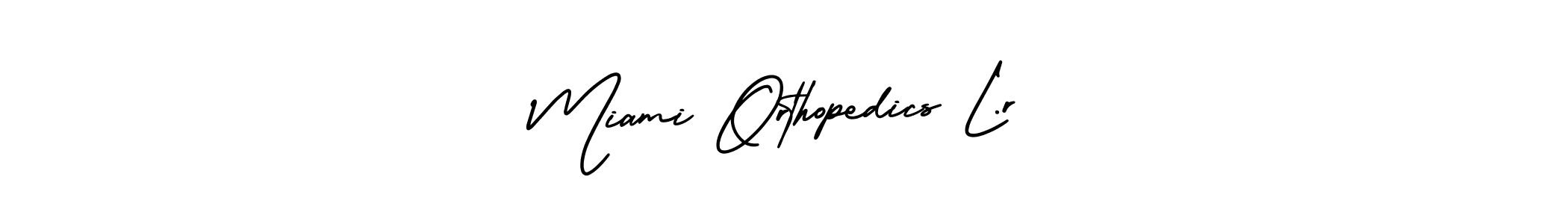 Also You can easily find your signature by using the search form. We will create Miami Orthopedics L.r name handwritten signature images for you free of cost using AmerikaSignatureDemo-Regular sign style. Miami Orthopedics L.r signature style 3 images and pictures png