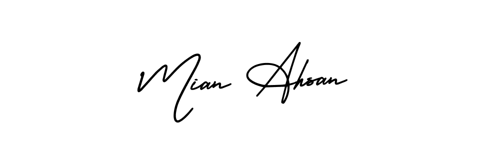 Check out images of Autograph of Mian Ahsan name. Actor Mian Ahsan Signature Style. AmerikaSignatureDemo-Regular is a professional sign style online. Mian Ahsan signature style 3 images and pictures png
