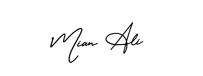 How to make Mian Ali signature? AmerikaSignatureDemo-Regular is a professional autograph style. Create handwritten signature for Mian Ali name. Mian Ali signature style 3 images and pictures png