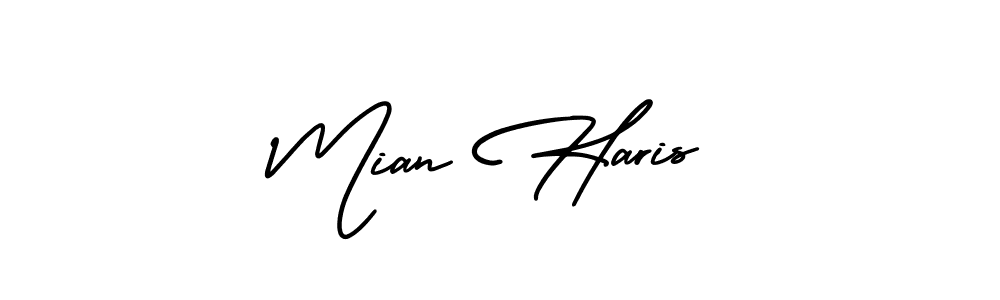 Design your own signature with our free online signature maker. With this signature software, you can create a handwritten (AmerikaSignatureDemo-Regular) signature for name Mian Haris. Mian Haris signature style 3 images and pictures png