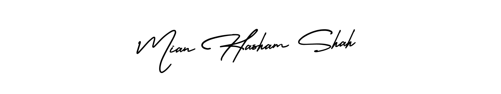 if you are searching for the best signature style for your name Mian Hasham Shah. so please give up your signature search. here we have designed multiple signature styles  using AmerikaSignatureDemo-Regular. Mian Hasham Shah signature style 3 images and pictures png