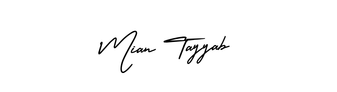 Also You can easily find your signature by using the search form. We will create Mian Tayyab name handwritten signature images for you free of cost using AmerikaSignatureDemo-Regular sign style. Mian Tayyab signature style 3 images and pictures png