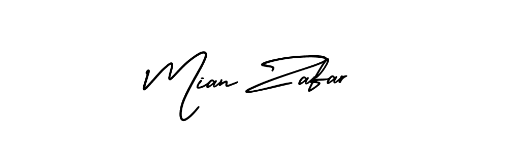 The best way (AmerikaSignatureDemo-Regular) to make a short signature is to pick only two or three words in your name. The name Mian Zafar include a total of six letters. For converting this name. Mian Zafar signature style 3 images and pictures png