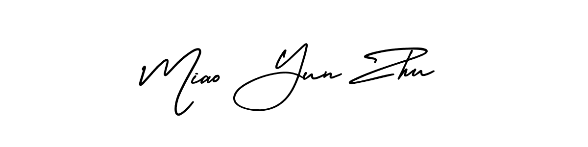 This is the best signature style for the Miao Yun Zhu name. Also you like these signature font (AmerikaSignatureDemo-Regular). Mix name signature. Miao Yun Zhu signature style 3 images and pictures png