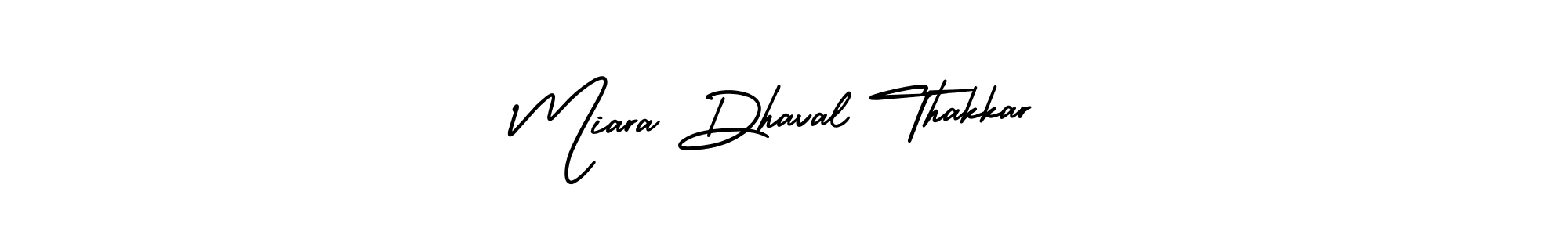 Make a beautiful signature design for name Miara Dhaval Thakkar. With this signature (AmerikaSignatureDemo-Regular) style, you can create a handwritten signature for free. Miara Dhaval Thakkar signature style 3 images and pictures png