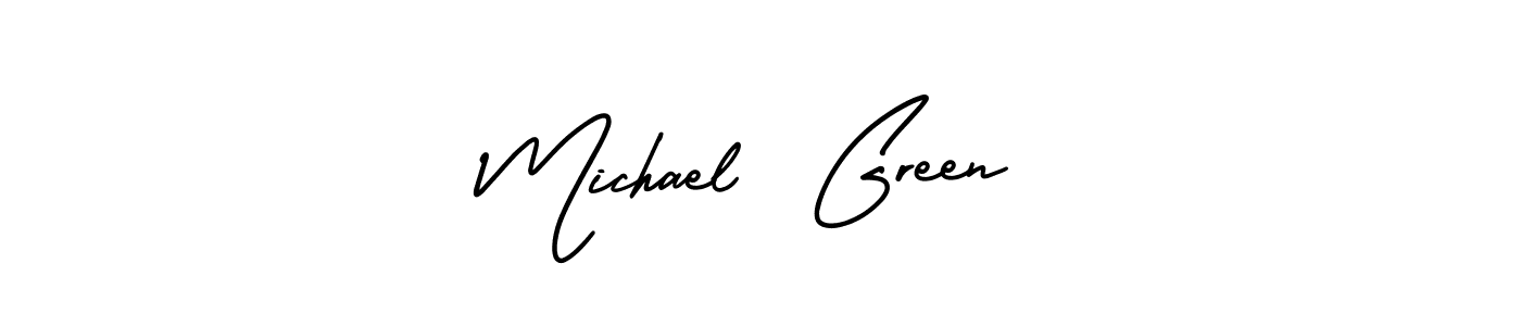 How to make Michael  Green signature? AmerikaSignatureDemo-Regular is a professional autograph style. Create handwritten signature for Michael  Green name. Michael  Green signature style 3 images and pictures png