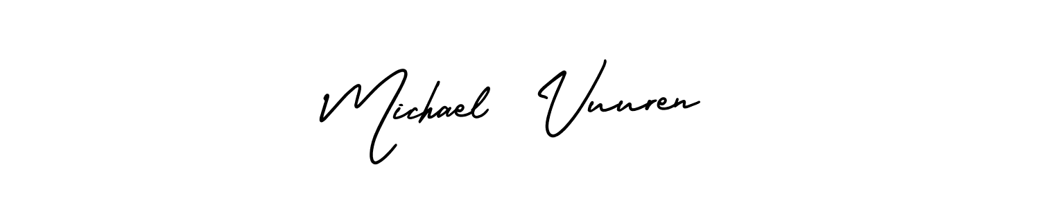 How to Draw Michael  Vuuren signature style? AmerikaSignatureDemo-Regular is a latest design signature styles for name Michael  Vuuren. Michael  Vuuren signature style 3 images and pictures png