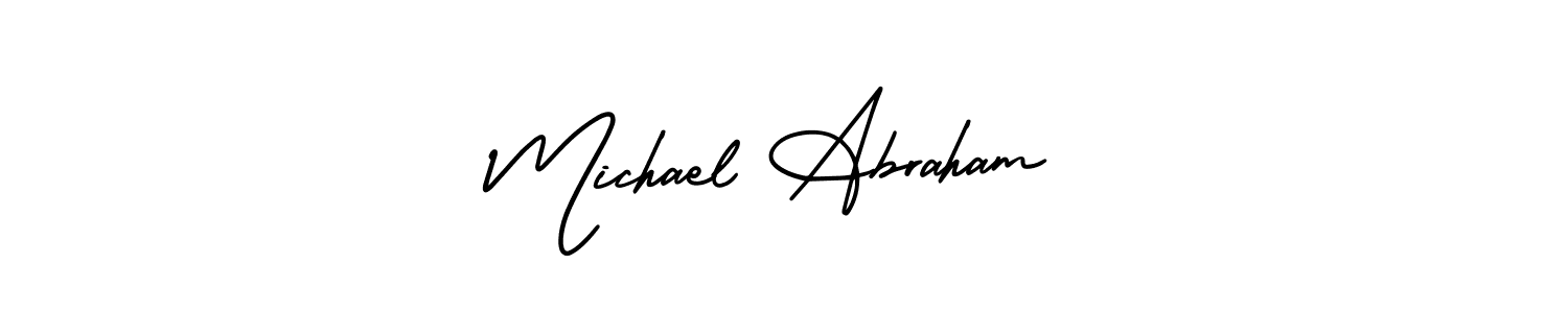 How to make Michael Abraham signature? AmerikaSignatureDemo-Regular is a professional autograph style. Create handwritten signature for Michael Abraham name. Michael Abraham signature style 3 images and pictures png