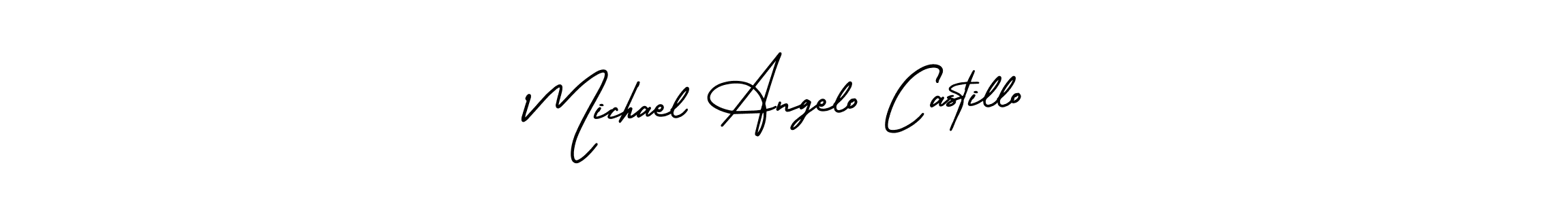 How to make Michael Angelo Castillo name signature. Use AmerikaSignatureDemo-Regular style for creating short signs online. This is the latest handwritten sign. Michael Angelo Castillo signature style 3 images and pictures png