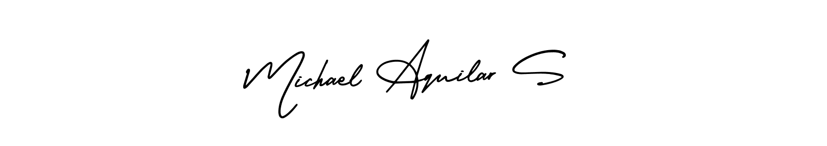 You can use this online signature creator to create a handwritten signature for the name Michael Aquilar S. This is the best online autograph maker. Michael Aquilar S signature style 3 images and pictures png