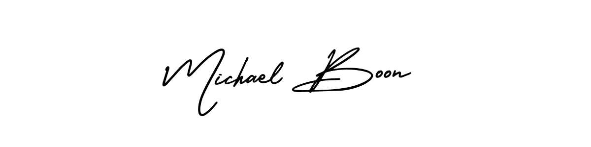 Design your own signature with our free online signature maker. With this signature software, you can create a handwritten (AmerikaSignatureDemo-Regular) signature for name Michael Boon. Michael Boon signature style 3 images and pictures png