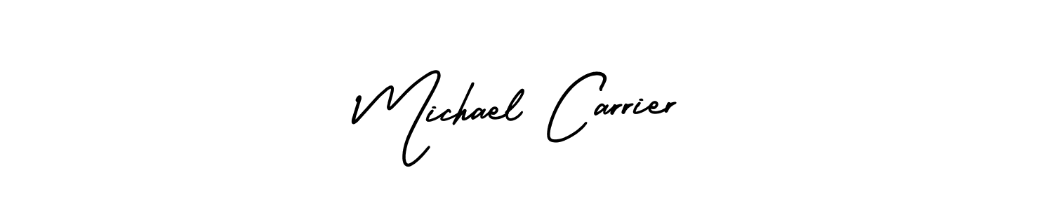 This is the best signature style for the Michael Carrier name. Also you like these signature font (AmerikaSignatureDemo-Regular). Mix name signature. Michael Carrier signature style 3 images and pictures png