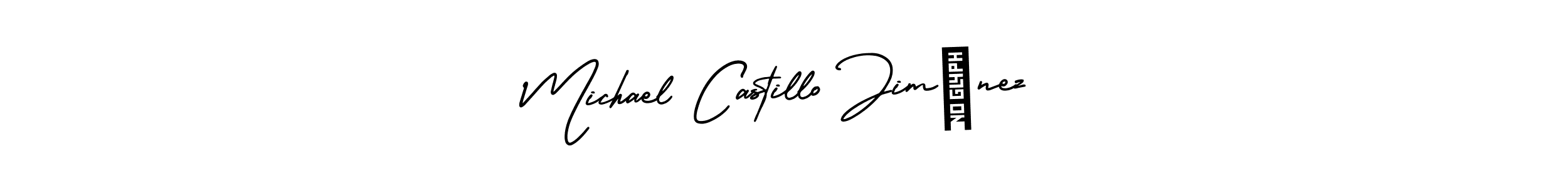 Design your own signature with our free online signature maker. With this signature software, you can create a handwritten (AmerikaSignatureDemo-Regular) signature for name Michael Castillo Jiménez. Michael Castillo Jiménez signature style 3 images and pictures png
