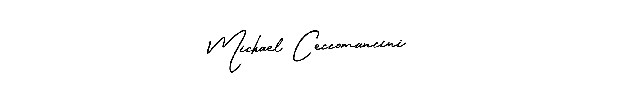 AmerikaSignatureDemo-Regular is a professional signature style that is perfect for those who want to add a touch of class to their signature. It is also a great choice for those who want to make their signature more unique. Get Michael Ceccomancini name to fancy signature for free. Michael Ceccomancini signature style 3 images and pictures png