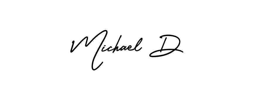 How to make Michael D signature? AmerikaSignatureDemo-Regular is a professional autograph style. Create handwritten signature for Michael D name. Michael D signature style 3 images and pictures png