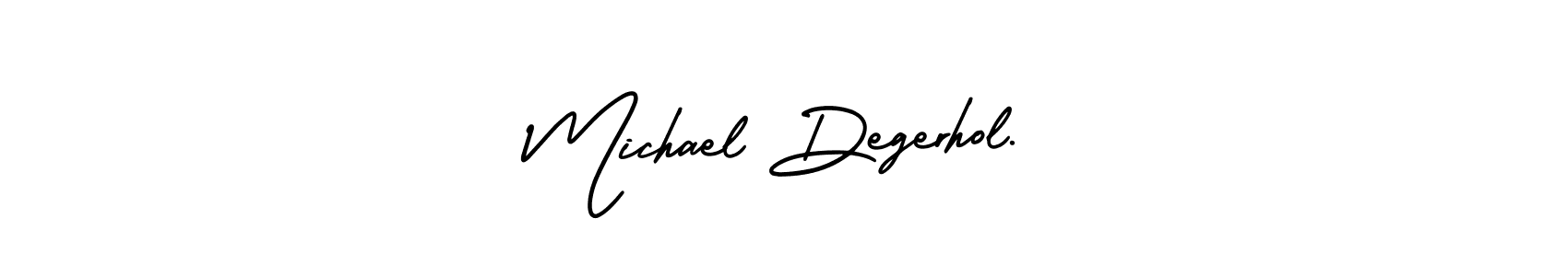 How to Draw Michael Degerhol. signature style? AmerikaSignatureDemo-Regular is a latest design signature styles for name Michael Degerhol.. Michael Degerhol. signature style 3 images and pictures png