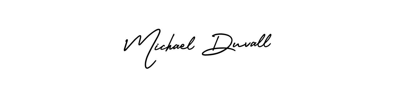 Michael Duvall stylish signature style. Best Handwritten Sign (AmerikaSignatureDemo-Regular) for my name. Handwritten Signature Collection Ideas for my name Michael Duvall. Michael Duvall signature style 3 images and pictures png