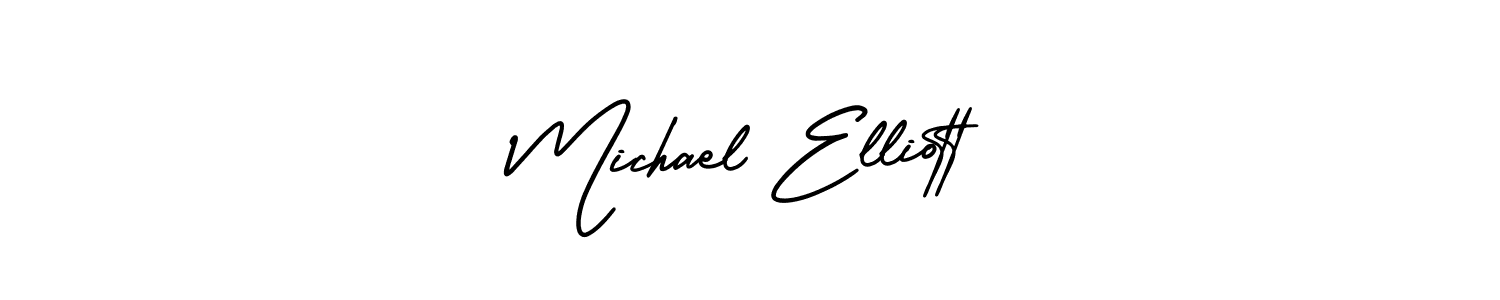 Design your own signature with our free online signature maker. With this signature software, you can create a handwritten (AmerikaSignatureDemo-Regular) signature for name Michael Elliott. Michael Elliott signature style 3 images and pictures png