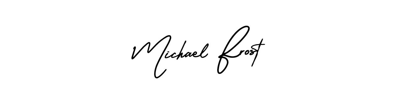 Create a beautiful signature design for name Michael Frost. With this signature (AmerikaSignatureDemo-Regular) fonts, you can make a handwritten signature for free. Michael Frost signature style 3 images and pictures png