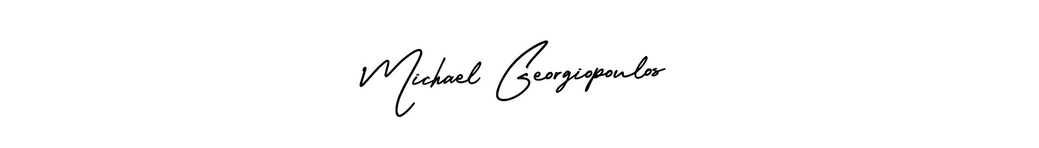 How to make Michael Georgiopoulos name signature. Use AmerikaSignatureDemo-Regular style for creating short signs online. This is the latest handwritten sign. Michael Georgiopoulos signature style 3 images and pictures png