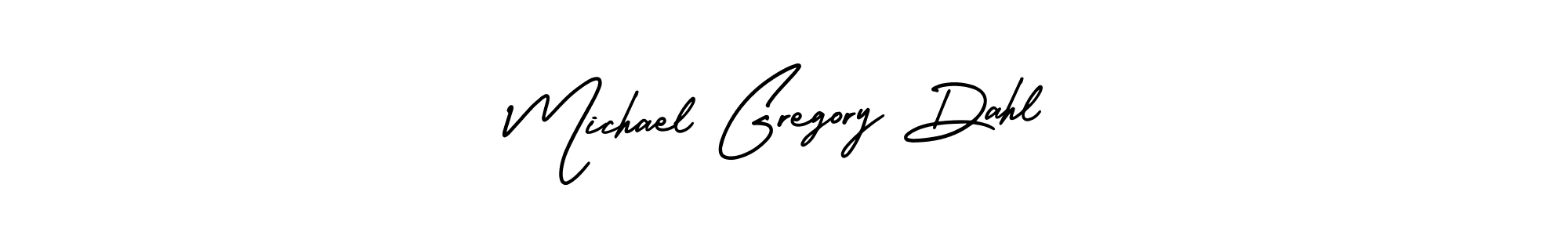 Make a short Michael Gregory Dahl signature style. Manage your documents anywhere anytime using AmerikaSignatureDemo-Regular. Create and add eSignatures, submit forms, share and send files easily. Michael Gregory Dahl signature style 3 images and pictures png