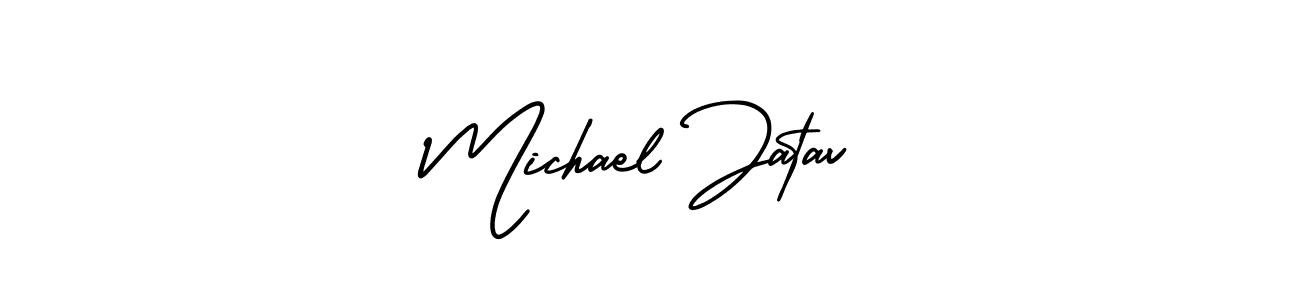 How to make Michael Jatav name signature. Use AmerikaSignatureDemo-Regular style for creating short signs online. This is the latest handwritten sign. Michael Jatav signature style 3 images and pictures png