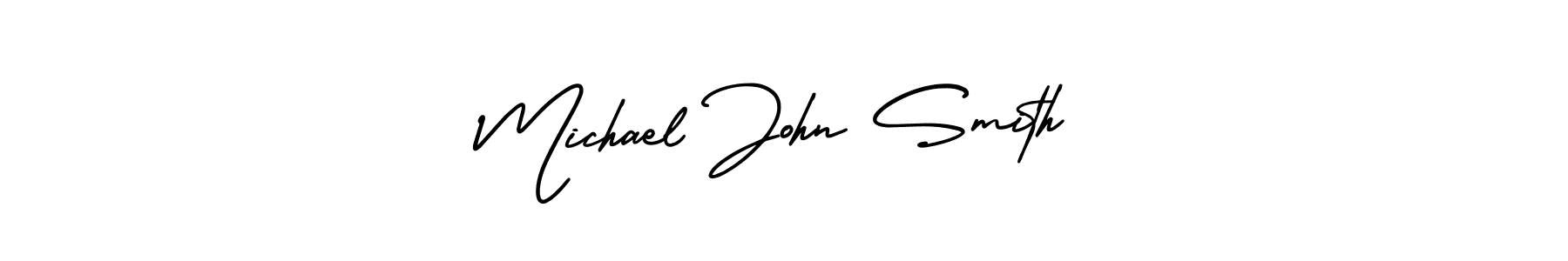 Create a beautiful signature design for name Michael John Smith. With this signature (AmerikaSignatureDemo-Regular) fonts, you can make a handwritten signature for free. Michael John Smith signature style 3 images and pictures png