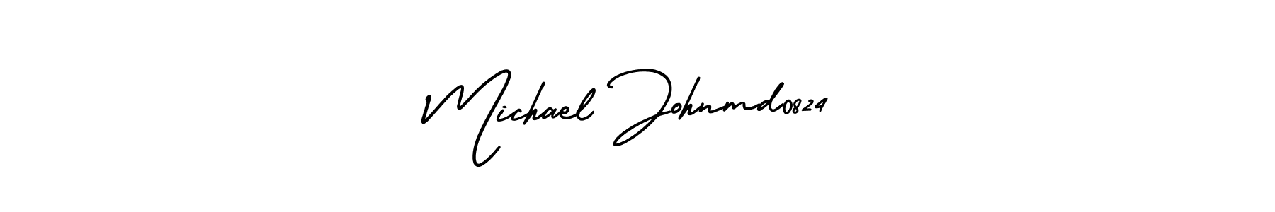 You should practise on your own different ways (AmerikaSignatureDemo-Regular) to write your name (Michael Johnmd0824) in signature. don't let someone else do it for you. Michael Johnmd0824 signature style 3 images and pictures png