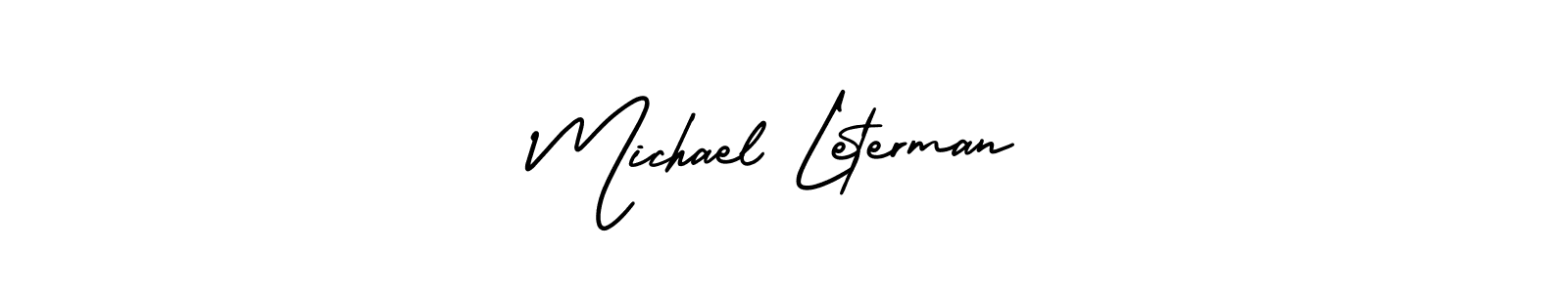 Use a signature maker to create a handwritten signature online. With this signature software, you can design (AmerikaSignatureDemo-Regular) your own signature for name Michael Leterman. Michael Leterman signature style 3 images and pictures png