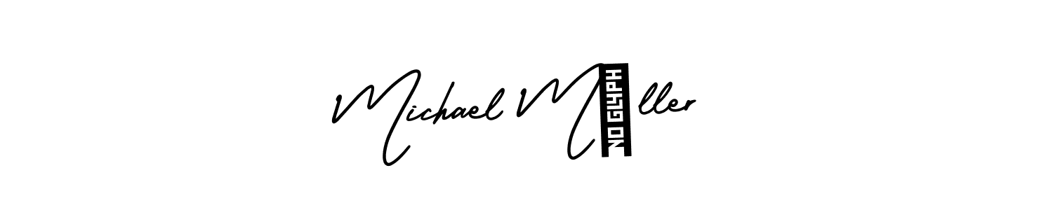 Also we have Michael Müller name is the best signature style. Create professional handwritten signature collection using AmerikaSignatureDemo-Regular autograph style. Michael Müller signature style 3 images and pictures png